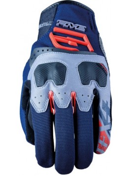 GUANTES FIVE TFX4 AZUL ROJO