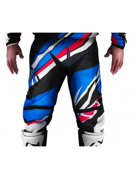 PANTALON ACERBIS X GEAR AZUL BLANCO ROJO